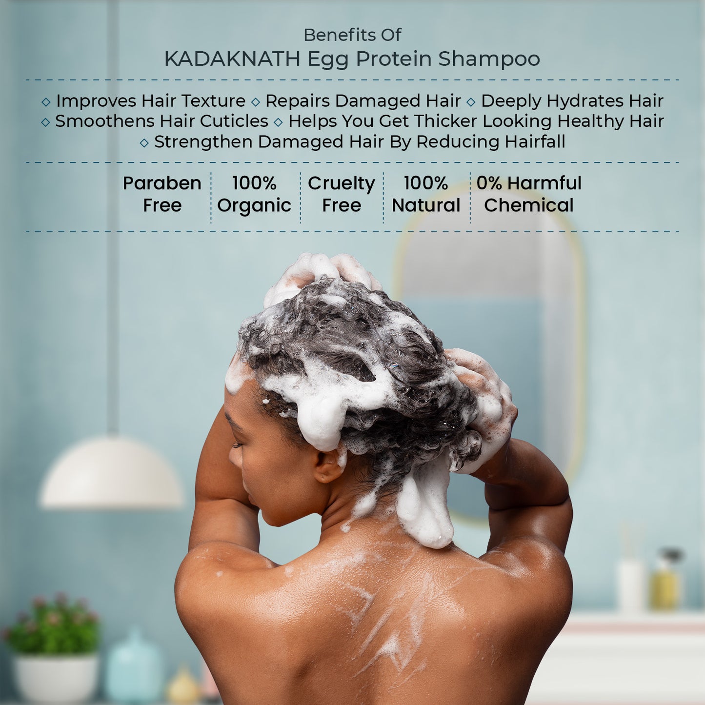 Kadaknath Egg White Protein Shampoo Egg Pro 150 ml